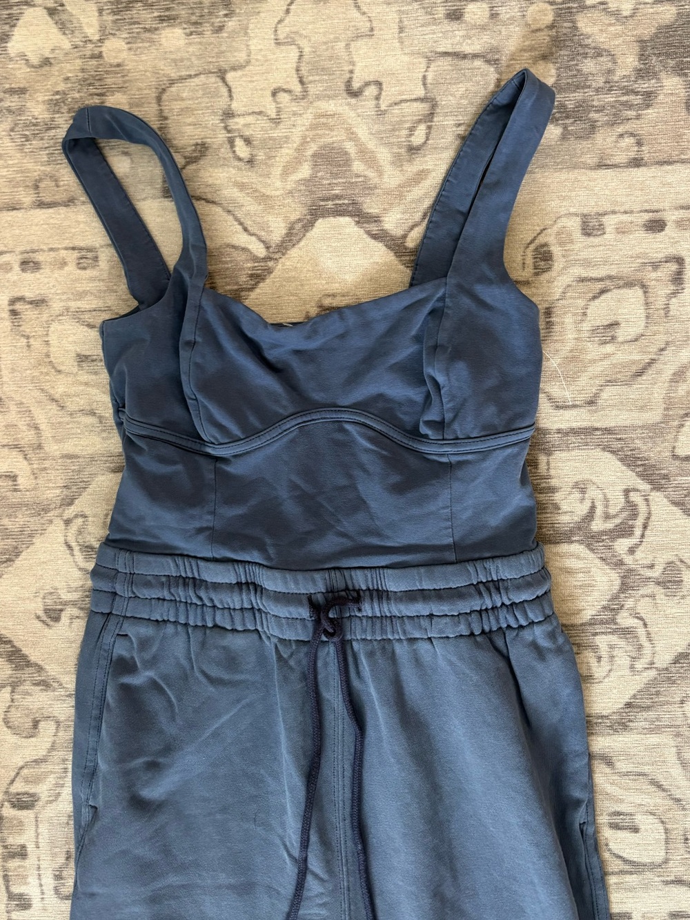 Free People Movement Inbound Onesie XS NWOT Blue Athleisure Jumpsuit - Picture 5 of 10